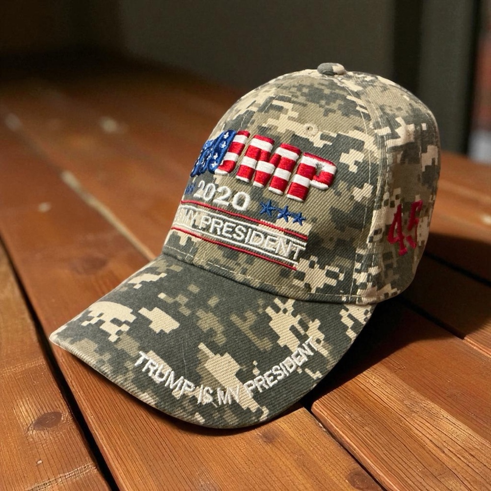 Camouflage Trump 2020 Hat - Picture 2 of 9